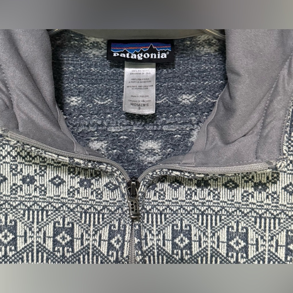 Patagonia Womens Small Gray Better Sweater Zip Up Jacket Cool Design - Picture 4 of 5